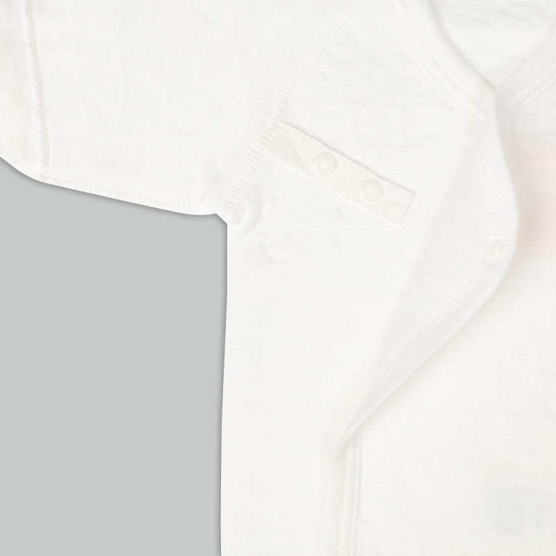 【SALE】あったかキルト 新生児肌着4点セット長袖 イエロー イエロー 50~60cm