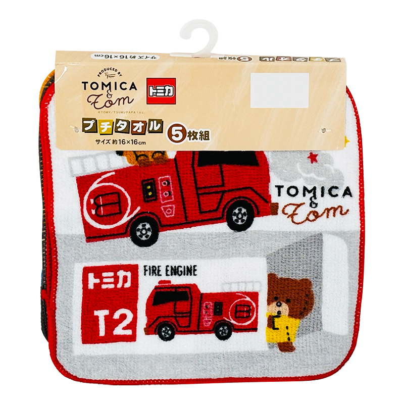 プチタオル5P26 ツムパパトミカ BOX 16x16cm
