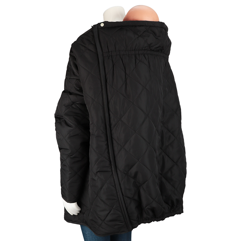 だっこもおんぶもできるキルトコート ブラック ブラック M~L