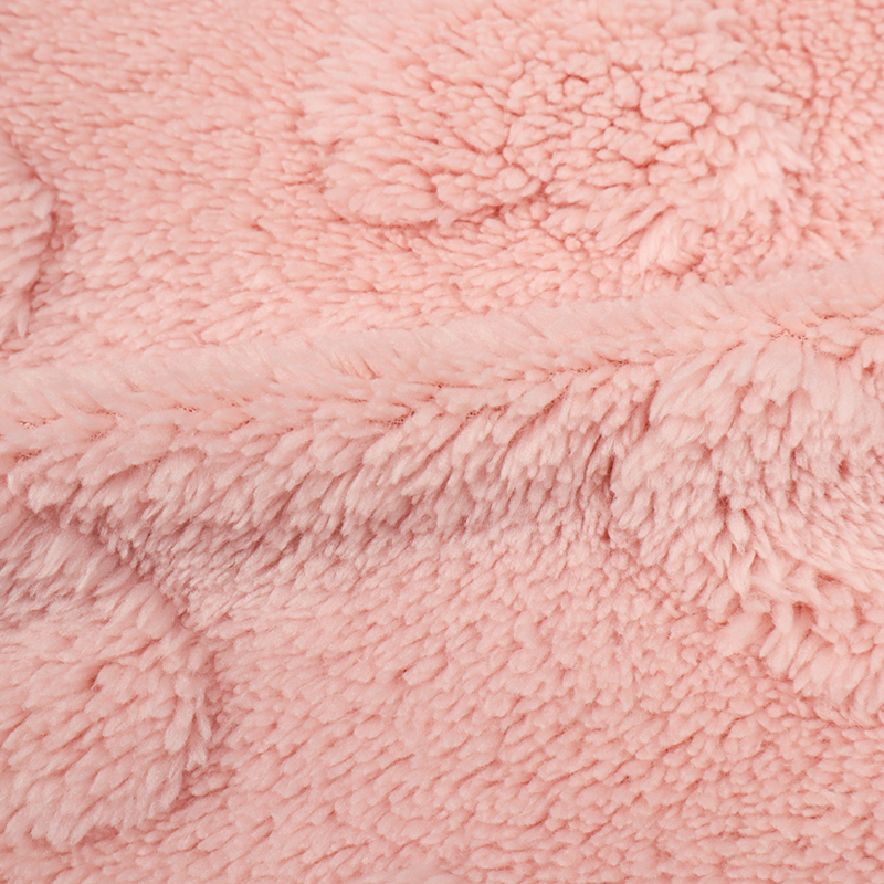 長袖ドレスオール ボア ハート ピンク ピンク 50~60cm