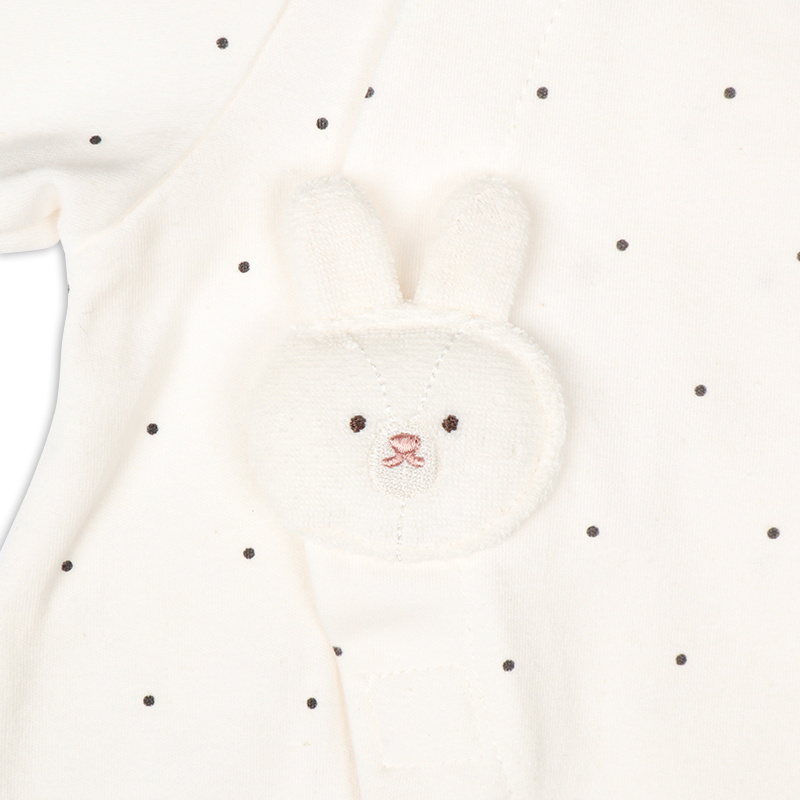 お着替え応援 長袖ドレスオール 簡単時短 グレー グレー 50~60cm