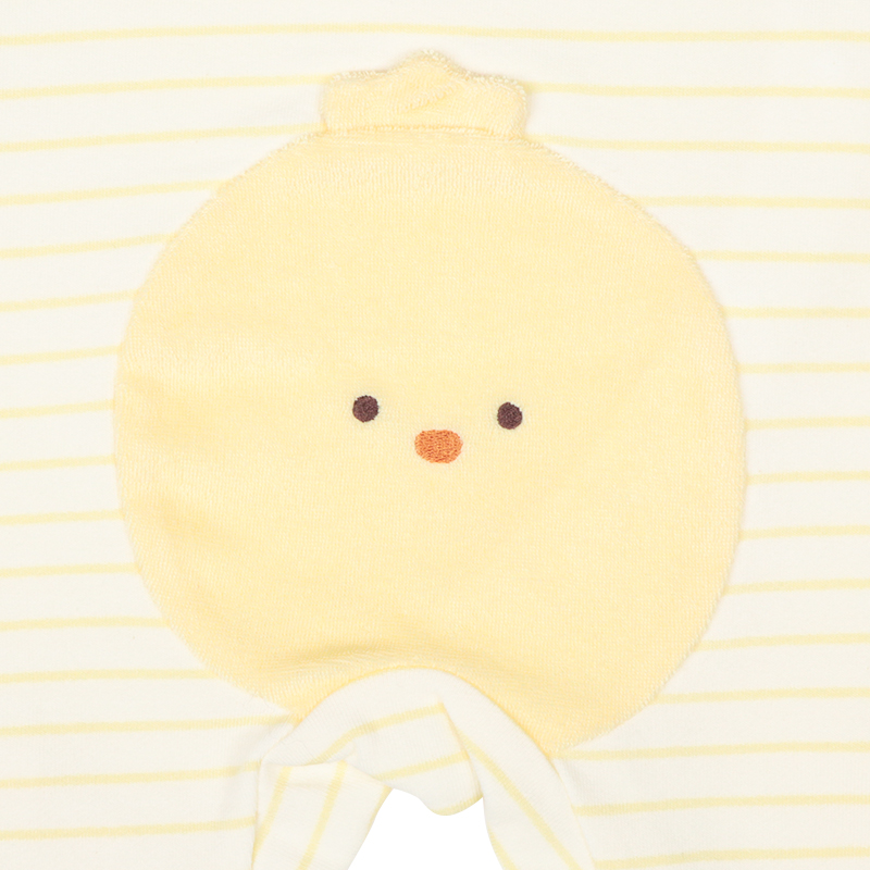 はいはい応援 長袖プレオール おしりモチーフパイル イエロー イエロー 60cm