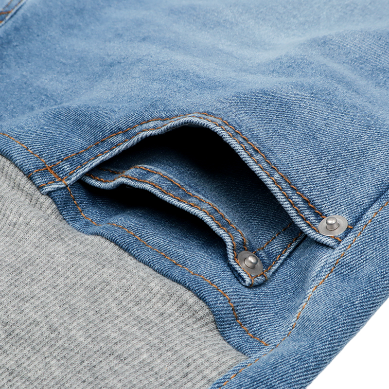 バレルレッグデニムパンツ ブルー ブルー M