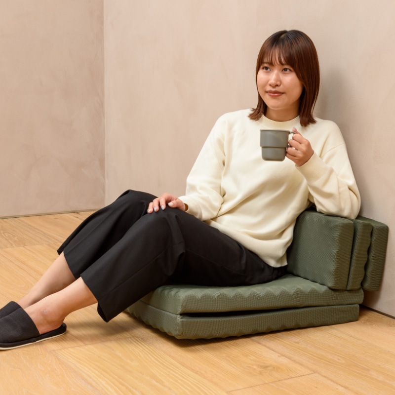 【通販限定】家族みんなで使えるごろ寝マット スイート グリーン グリーン