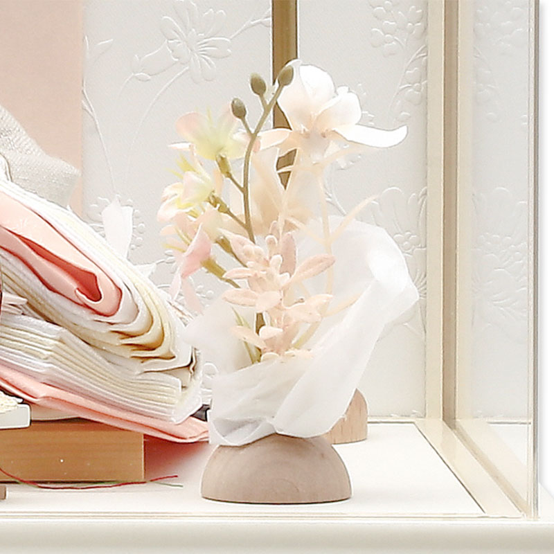 親王ケース飾り「ブランパールミミ」 38090M 雛人形 【メーカー直送】 ナチュラル