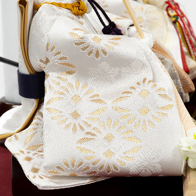 吉德 親王ケース飾り 「雪輪に桜と楓 茜黒ぼかし」 38720W 雛人形 【メーカー直送】 ブラック