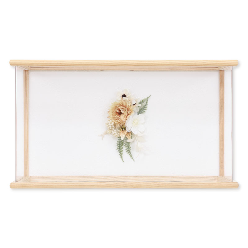 親王ケース飾り「プリフラワー小桜模様」 38160F 雛人形 【メーカー直送】 ナチュラル