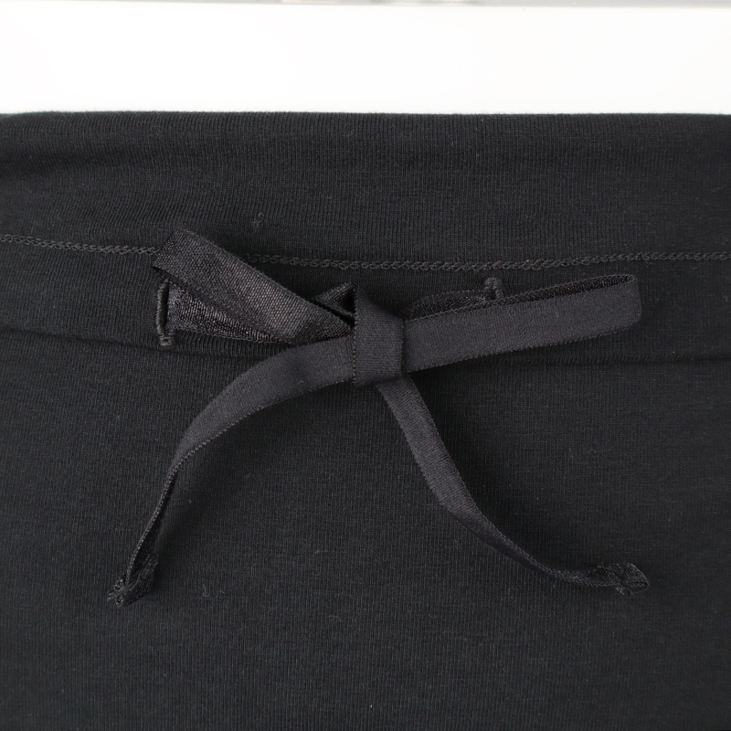 ニットデニムパンツフレア ネイビー ネイビー M