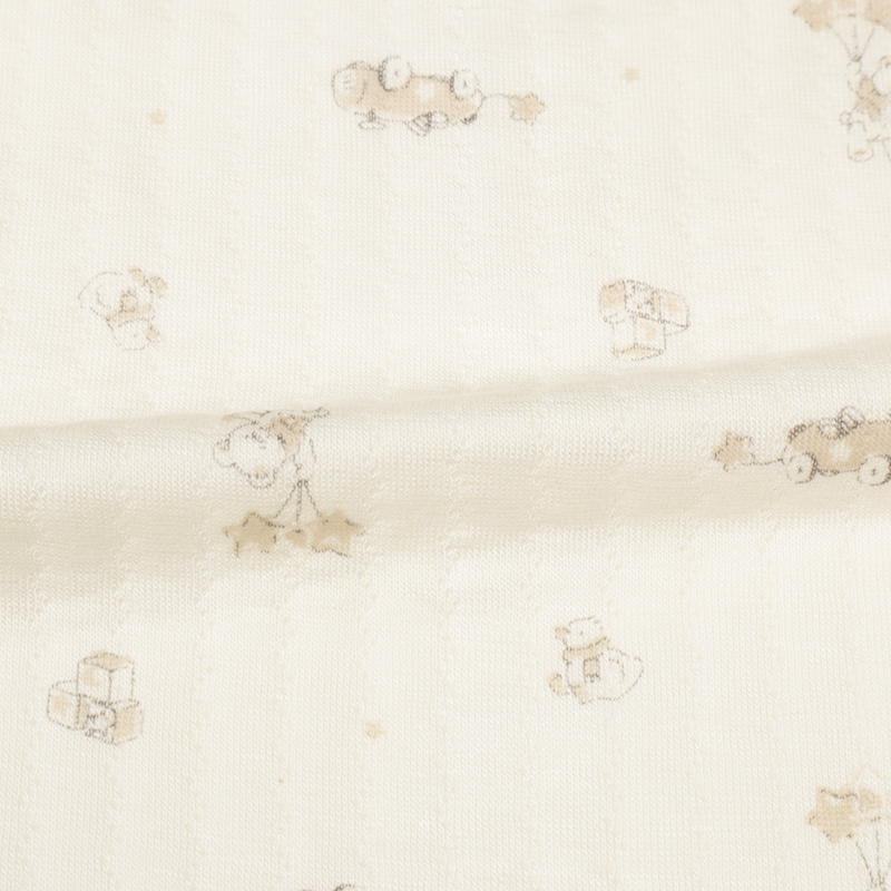 長袖ドレスオール ふんわり あったか クリーム クリーム 50~70cm