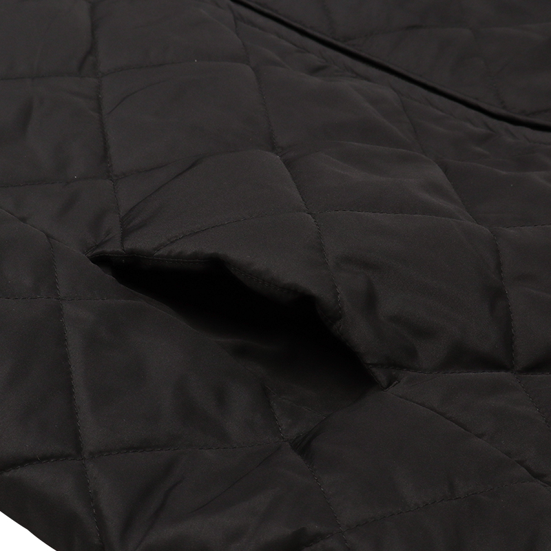 だっこもおんぶもできるキルトコート ブラック ブラック M~L