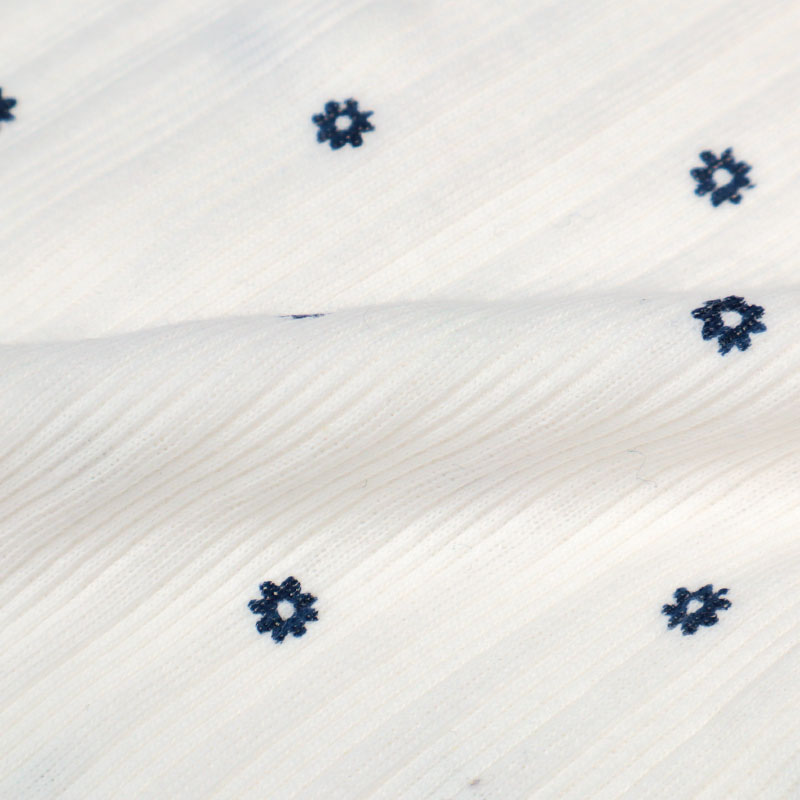 オーガニックコットン 半袖 プレオール 花 アイボリー アイボリー 70cm