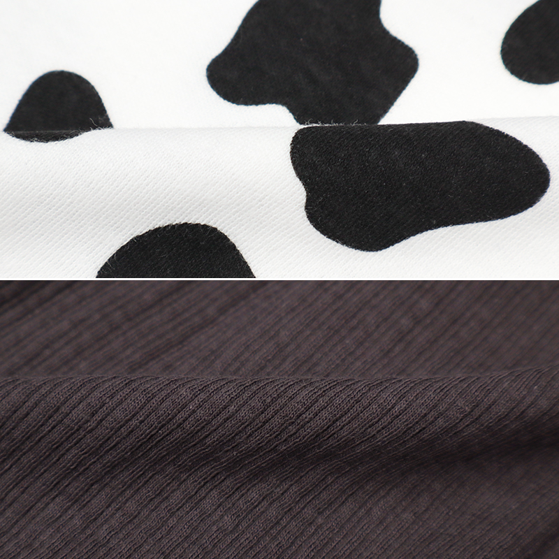 オーバーオール+Tシャツセット アニマル うし チャコールグレー 70cm