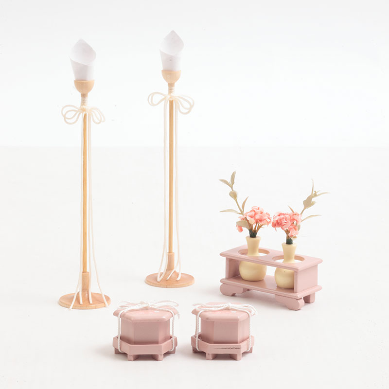 親王収納飾り「ナチュラルピンク桜」 35113K 雛人形 【メーカー直送】 ピンク