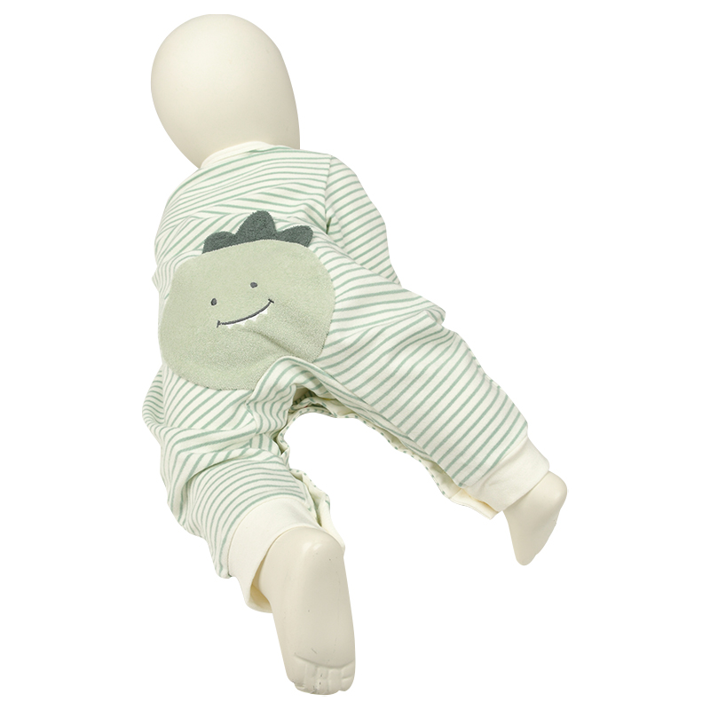 はいはい応援長袖プレオール おしりモチーフ パイル グリーン グリーン 60cm