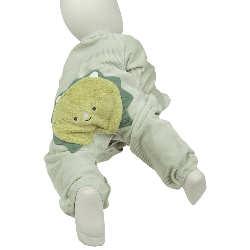 長袖 プレオール おしりアニマル ボア 恐竜 グリーン 60cm