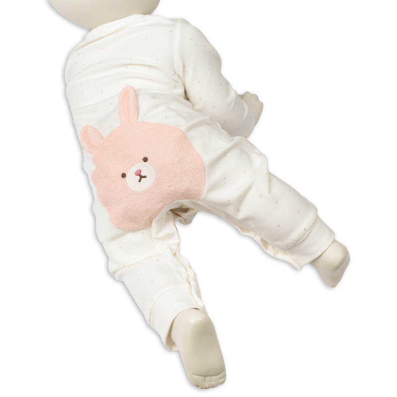 はいはい応援 長袖プレオール おしりモチーフパイル ピンク ピンク 60cm