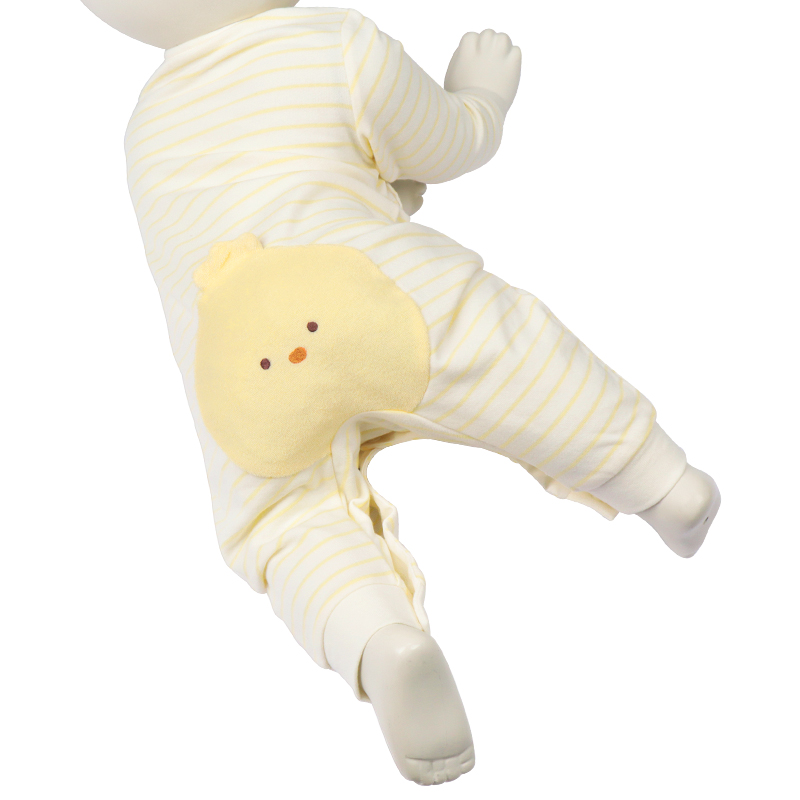 はいはい応援 長袖プレオール おしりモチーフパイル イエロー イエロー 60cm