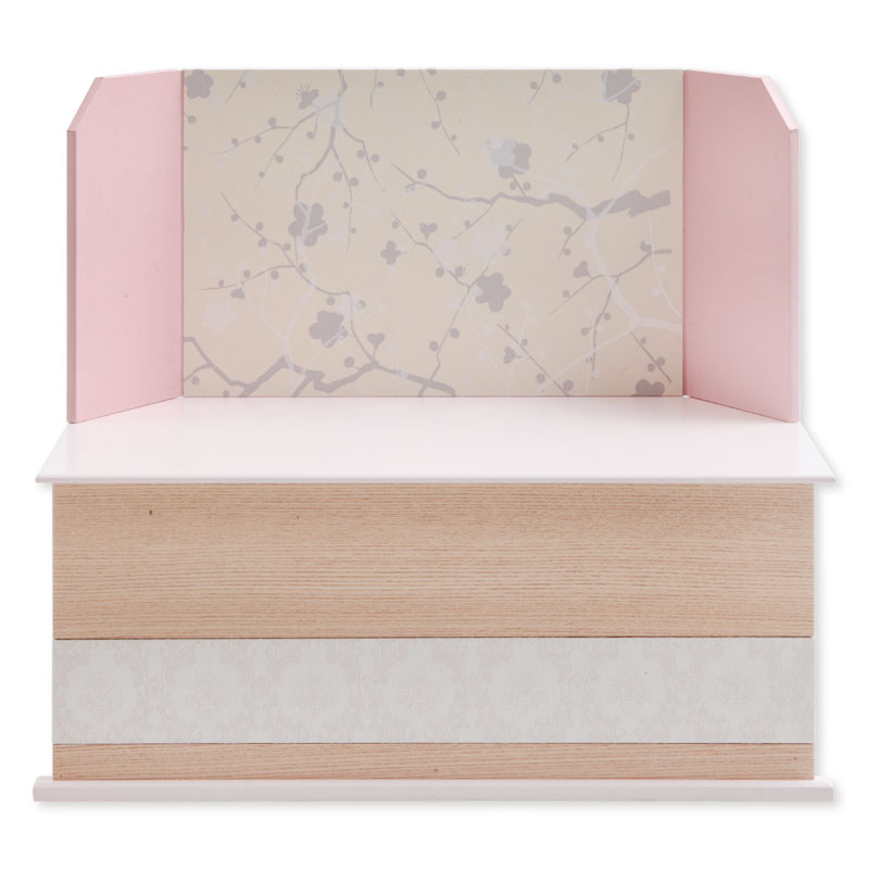 親王収納飾り「ナチュラルピンク桜」 35113K 雛人形 【メーカー直送】 ピンク