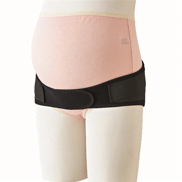 [骨盤ベルトタイプ] 妊娠中から使える骨盤ベルト ブラック LL