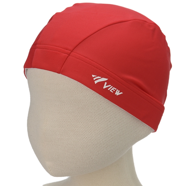 [49～53cm]2ウェイ スイミングキャップ　レッド レッド 49~53cm
