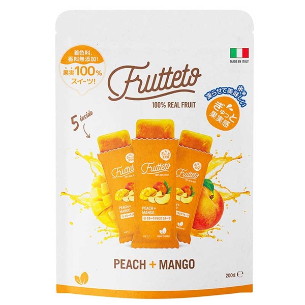 凍らせて食べる フルッテート ピーチ＆マンゴー