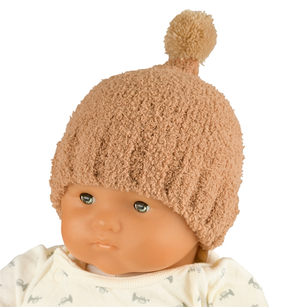  [200Pプレゼント]【SALE】[42〜44・44〜46cm]ニット帽 とんがりモコモコ ブラウン シューズ・ファッション小物 帽子・バッグ・ファッション小物 新生児・乳児帽子