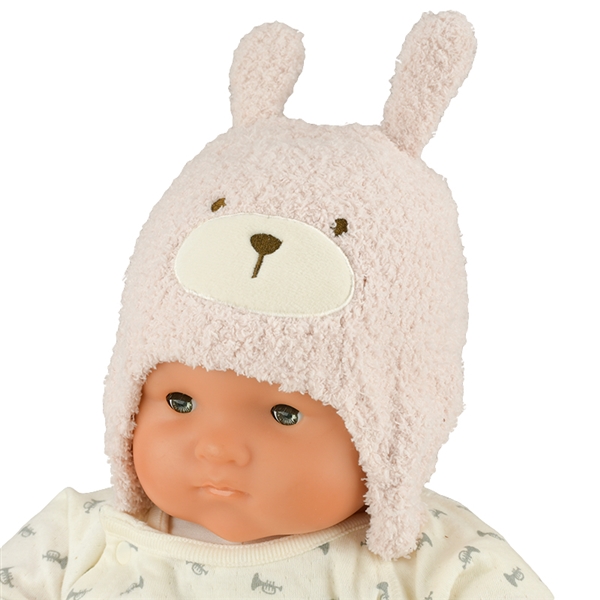 [400Pプレゼント][42~44・44~46cm]ニット帽 アニマルモコモコ ウィンター ピンク シューズ・ファッション小物 帽子・バッグ・ファッション小物 新生児・乳児帽子