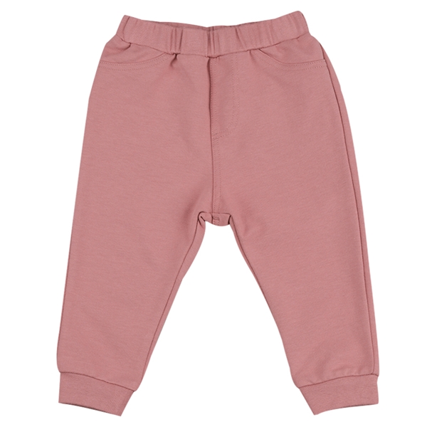  [ベビー]いつものパンツ 10分丈 裏毛 ゆったりフィット ピンク 乳児服・ベビー服・子ども服・お外着 ベビー服（70〜95cm） ベビーボトムス（女の子）