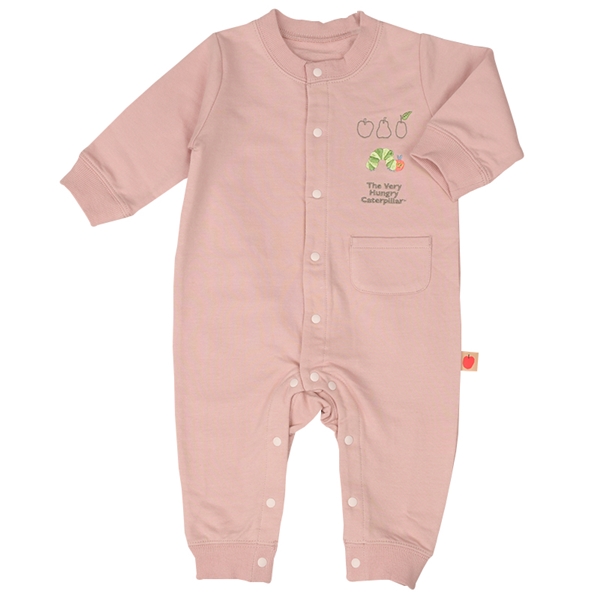  新生児 カバーオール はらぺこあおむし ピンク 乳児服・ベビー服・子ども服・お外着 新生児服・乳児服（50〜80cm）