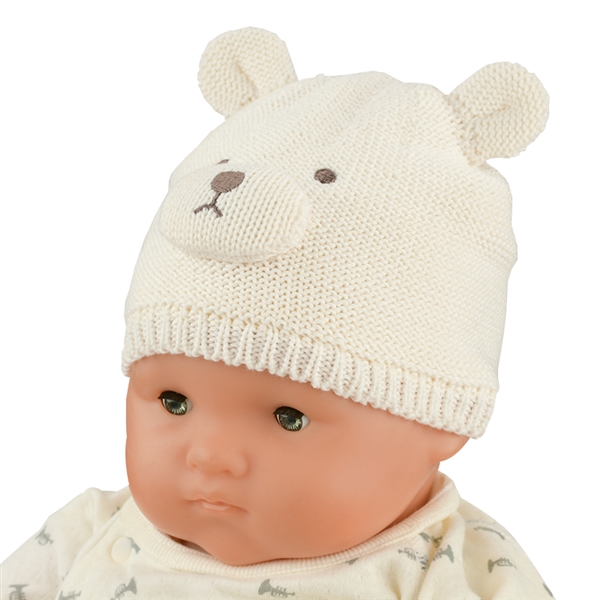 ＜赤ちゃん本舗＞ [400Pプレゼント][40~42・42~44・44~46cm]ニット帽 アニマル／くま オフホワイト シューズ・ファッション小物 帽子・バッグ・ファッション小物 新生児・乳児帽子