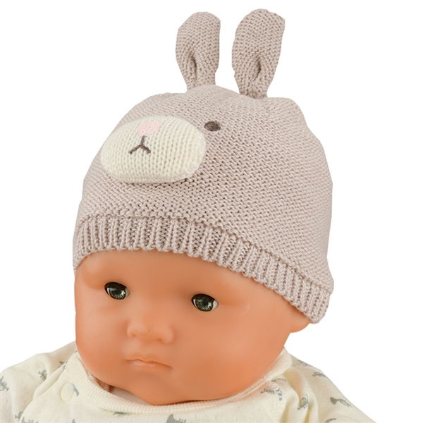 ＜赤ちゃん本舗＞ [400Pプレゼント][40~42・42~44・44~46cm]ニット帽 アニマル／うさぎ ピンク シューズ・ファッション小物 帽子・バッグ・ファッション小物 新生児・乳児帽子画像