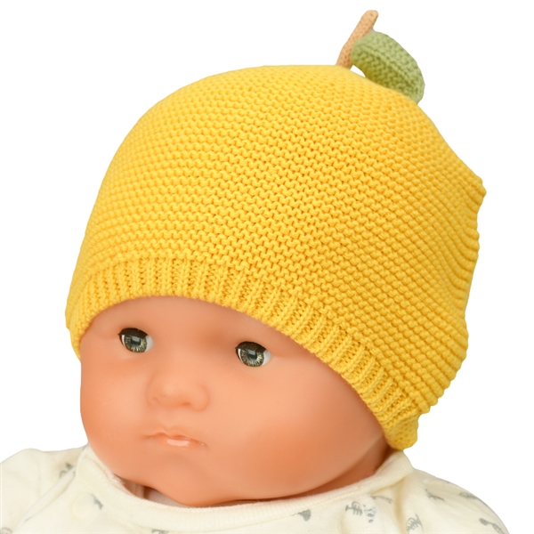 ＜赤ちゃん本舗＞ [400Pプレゼント][36〜40・40〜42・42~44cm]ニット帽 フルーツ イエロー シューズ・ファッション小物 帽子・バッグ・ファッション小物 新生児・乳児帽子画像