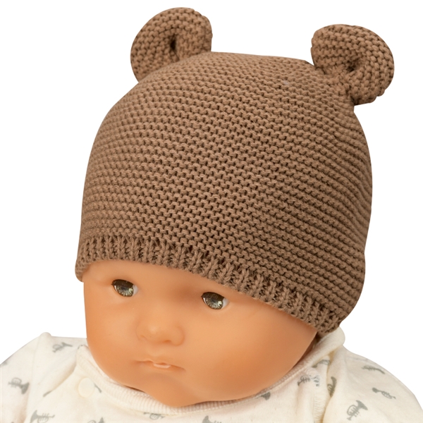  [400Pプレゼント][36〜40・40〜42・42~44cm]ニット帽 くま耳 ブラウン シューズ・ファッション小物 帽子・バッグ・ファッション小物 新生児・乳児帽子