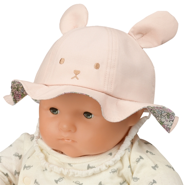 ＜赤ちゃん本舗＞ [500Pプレゼント][42・44・46cm]キャペリンハット うさ耳 ピンク シューズ・ファッション小物 帽子・バッグ・ファッション小物 新生児・乳児帽子画像