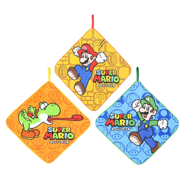 【SALE】ループタオル3P マリオ レッツチャレンジ
