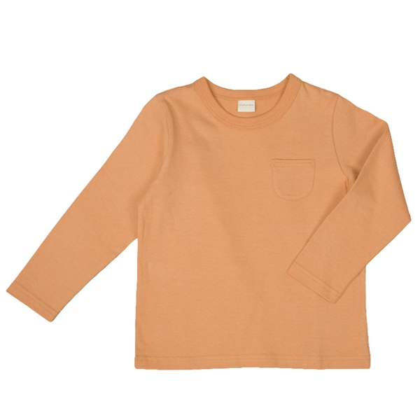 ＜赤ちゃん本舗＞ [キッズ]いつものTシャツ 長袖 オレンジ 乳児服・ベビー服・子ども服・お外着 キッズ（子ども服）（100〜120cm） キッズトップス（男の子）画像
