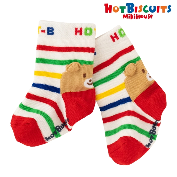 ｢ユニセックス｣　ソックス　[ミキハウス　ホットビスケッツ] マルチ 13~15cm
