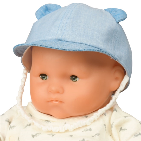 ＜赤ちゃん本舗＞ [500Pプレゼント][42-44・44-46cm]キャップ くま耳 バイカラー ブルー シューズ・ファッション小物 帽子・バッグ・ファッション小物 新生児・乳児帽子