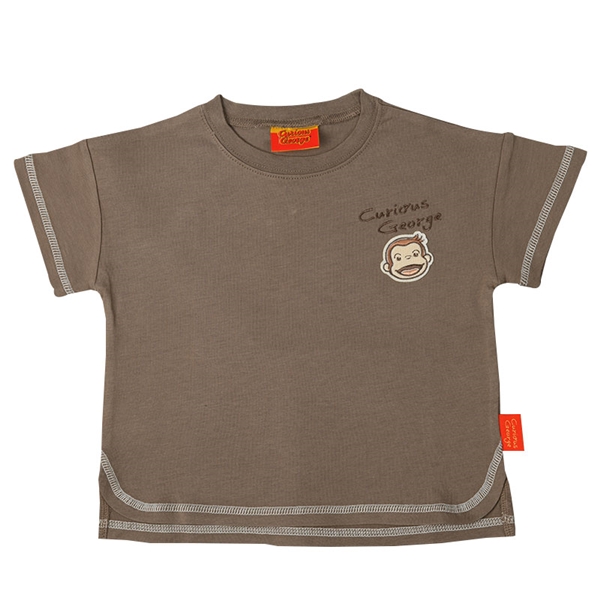  [ベビー]Tシャツ おさるのジョージ ブラウン 乳児服・ベビー服・子ども服・お外着 ベビー服（70〜95cm） ベビートップス（男の子）
