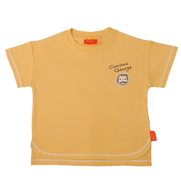  [キッズ]Tシャツ おさるのジョージ イエロー 乳児服・ベビー服・子ども服・お外着 キッズ（子ども服）（100〜120cm） キッズトップス（男の子）