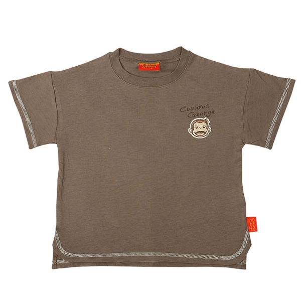 [キッズ]Tシャツ おさるのジョージ ブラウン 乳児服・ベビー服・子ども服・お外着 キッズ（子ども服）（100〜120cm） キッズトップス（男の子）