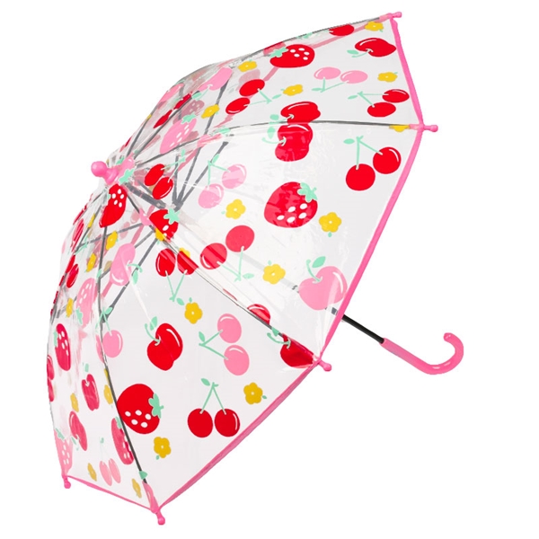 ＜赤ちゃん本舗＞ [35・40cm]傘 プリティフルーツ ピンク シューズ・ファッション小物 レイングッズ画像