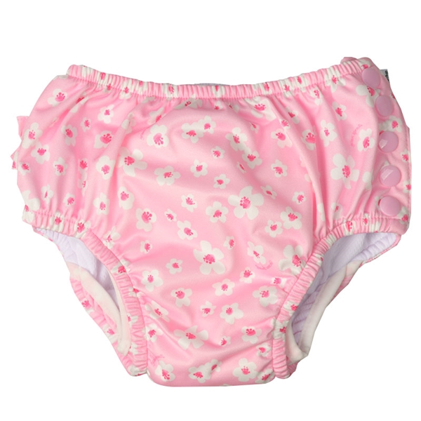  [ベビー]オムツ機能付スイムパンツ ライトピンクスモールブロッサム L 乳児服・ベビー服・子ども服・お外着 水着・スイムグッズ・プール・浮輪 ベビー水着（女の子）