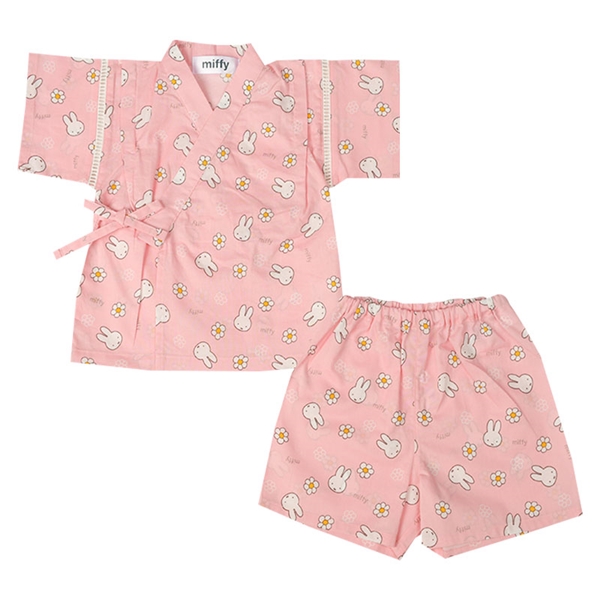  [キッズ]甚平スーツ miffy ミッフィー ピンク 乳児服・ベビー服・子ども服・お外着 キッズ（子ども服）（100〜120cm） キッズ甚平・ゆかた（女の子）