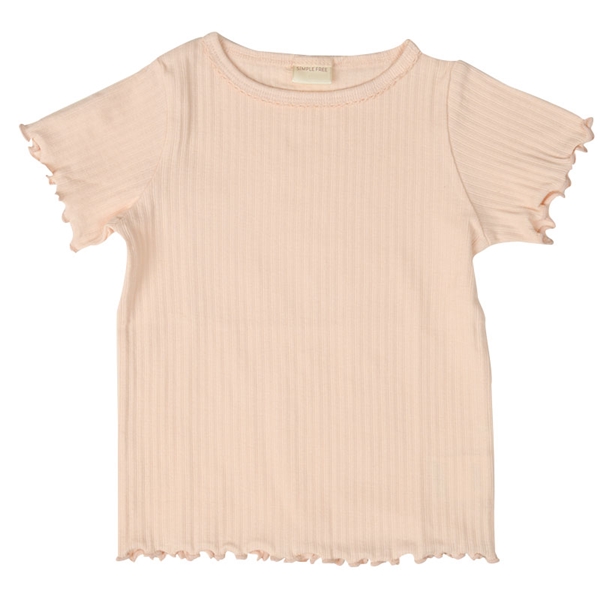 ＜赤ちゃん本舗＞ [ベビー]いつものTシャツ 半袖 テレコ素材 ピンク 乳児服・ベビー服・子ども服・お外着 ベビー服（70〜95cm） ベビートップス（女の子）画像