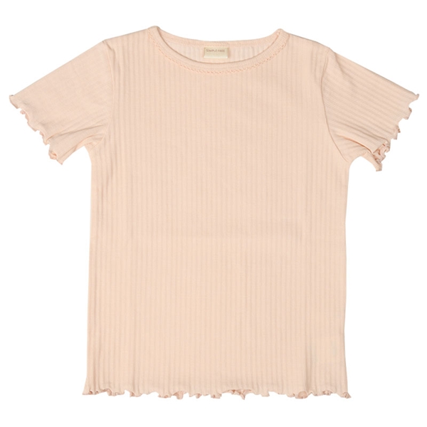 ＜赤ちゃん本舗＞ [キッズ]いつものTシャツ 半袖 テレコ素材 ピンク 乳児服・ベビー服・子ども服・お外着 キッズ（子ども服）（100〜120cm） キッズトップス（女の子）画像