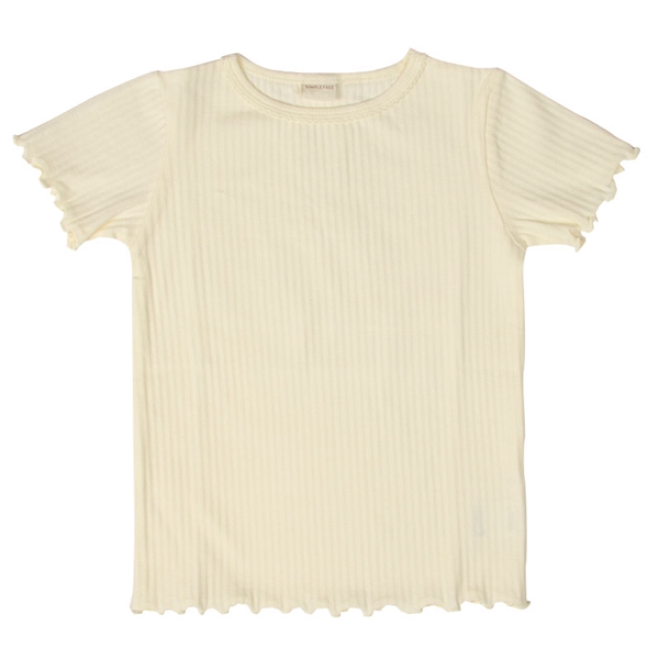 ＜赤ちゃん本舗＞ [キッズ]いつものTシャツ 半袖 テレコ素材 アイボリー 乳児服・ベビー服・子ども服・お外着 キッズ（子ども服）（100〜120cm） キッズトップス（女の子）画像