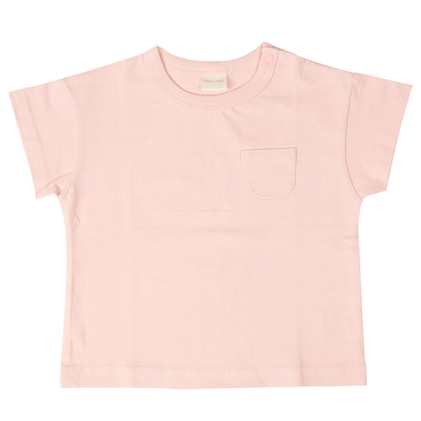 ＜赤ちゃん本舗＞ [ベビー]いつものTシャツ 半袖 天竺素材 ピンク 乳児服・ベビー服・子ども服・お外着 ベビー服（70〜95cm） ベビートップス（女の子）画像