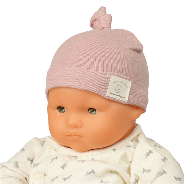 ＜赤ちゃん本舗＞ ニット帽 とんがり 生まれてすぐにかぶれるサイズ ピンク シューズ・ファッション小物 帽子・バッグ・ファッション小物 新生児・乳児帽子画像
