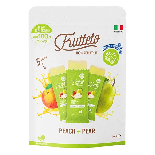凍らせて食べる フルッテート ピーチ＆ペアー